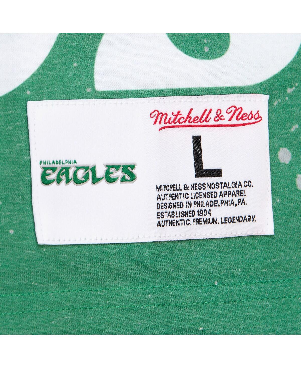 Mitchell & Ness Men's White Philadelphia Eagles Team Burst Vintage Logo T-shirt In White