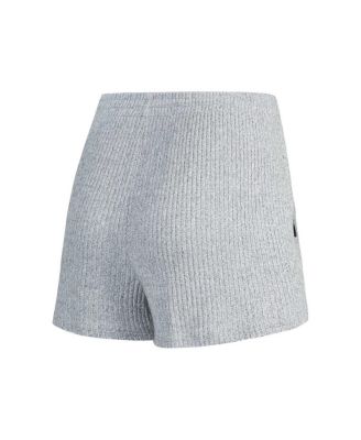 Women's Gray Miami Dolphins Juniper Long Sleeve Hoodie T-Shirt Shorts Set