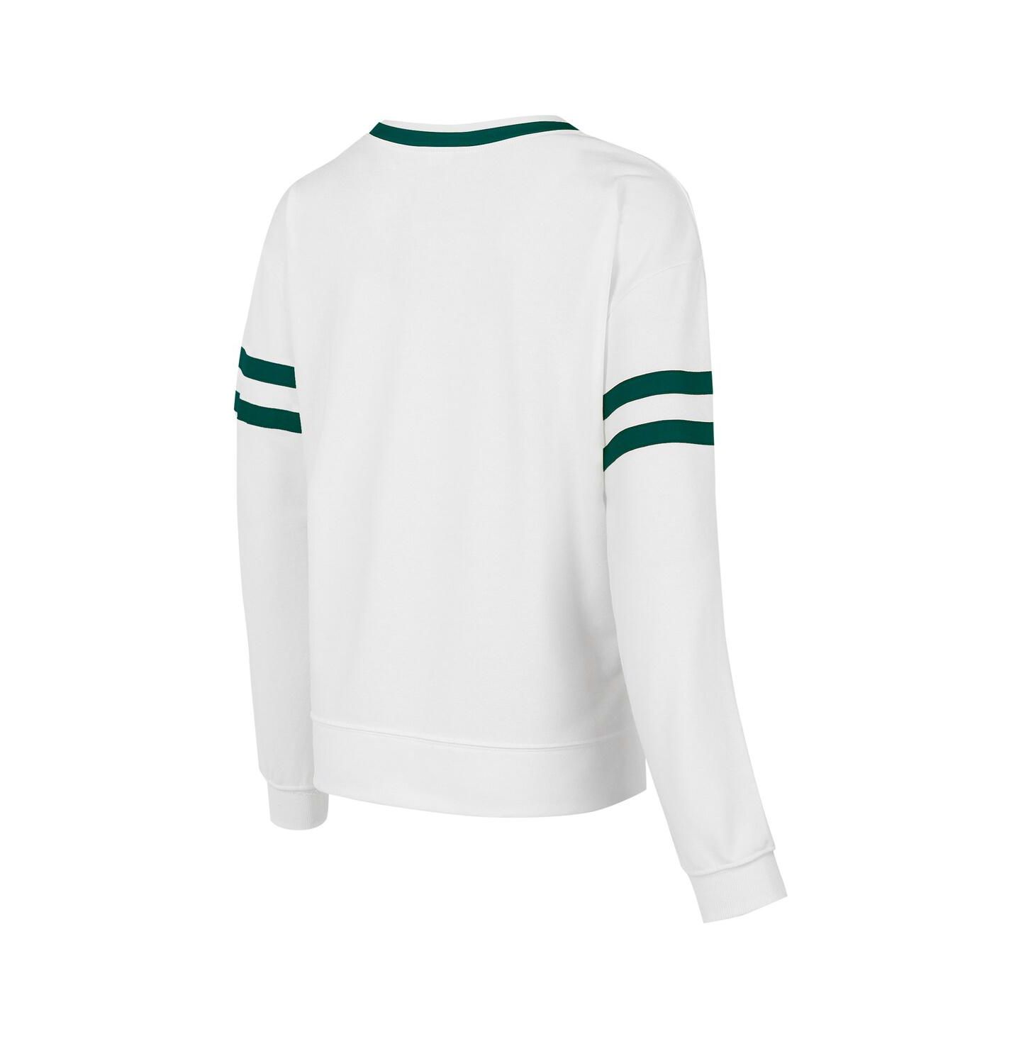 Женская толстовка Concepts Sport White Milwaukee Bucks Borough Pullover — фото 2
