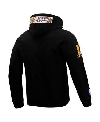 Men's Black Los Angeles Lakers Split Logo Pullover Hoodie