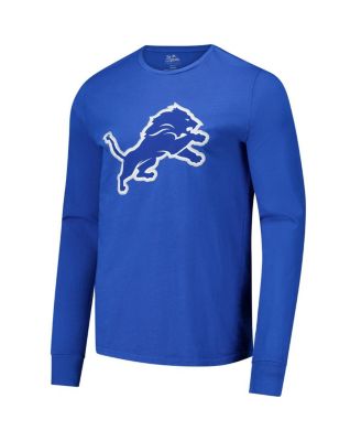 Men's Blue Amon-Ra St. Brown Detroit Lions Name Number Long Sleeve T-Shirt