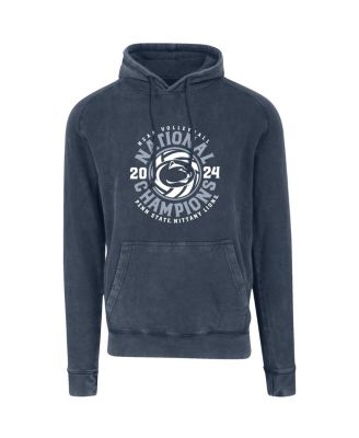 Men's Denim Penn State Nittany Lions 2024 NCAA Women's Volleyball National Champions Vintage Raglan Pullover Hoodie