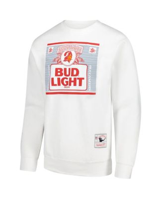 x Bud Light Men's White Tampa Bay Buccaneers The Crest Pullover Sweatshirt