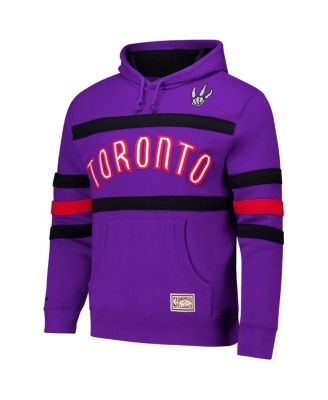 Men's Purple Toronto Raptors Hardwood Classics Nights Head Coach Pullover Hoodie