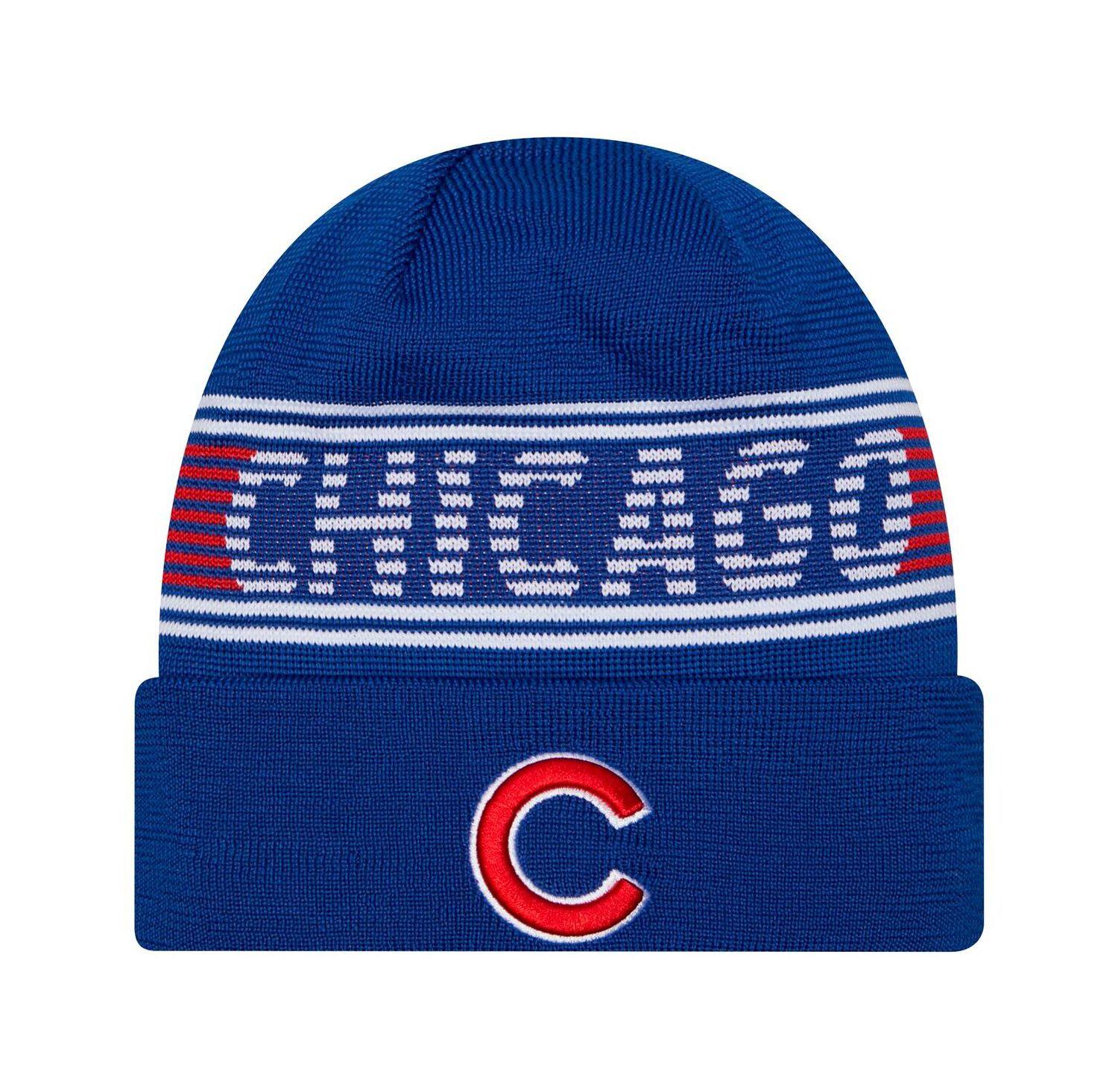 Men's Royal Chicago Cubs Authentic Collection Cuffed Knit Hat