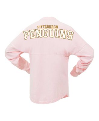Women's Pink Pittsburgh Penguins Spirit Jersey Long Sleeve T-Shirt