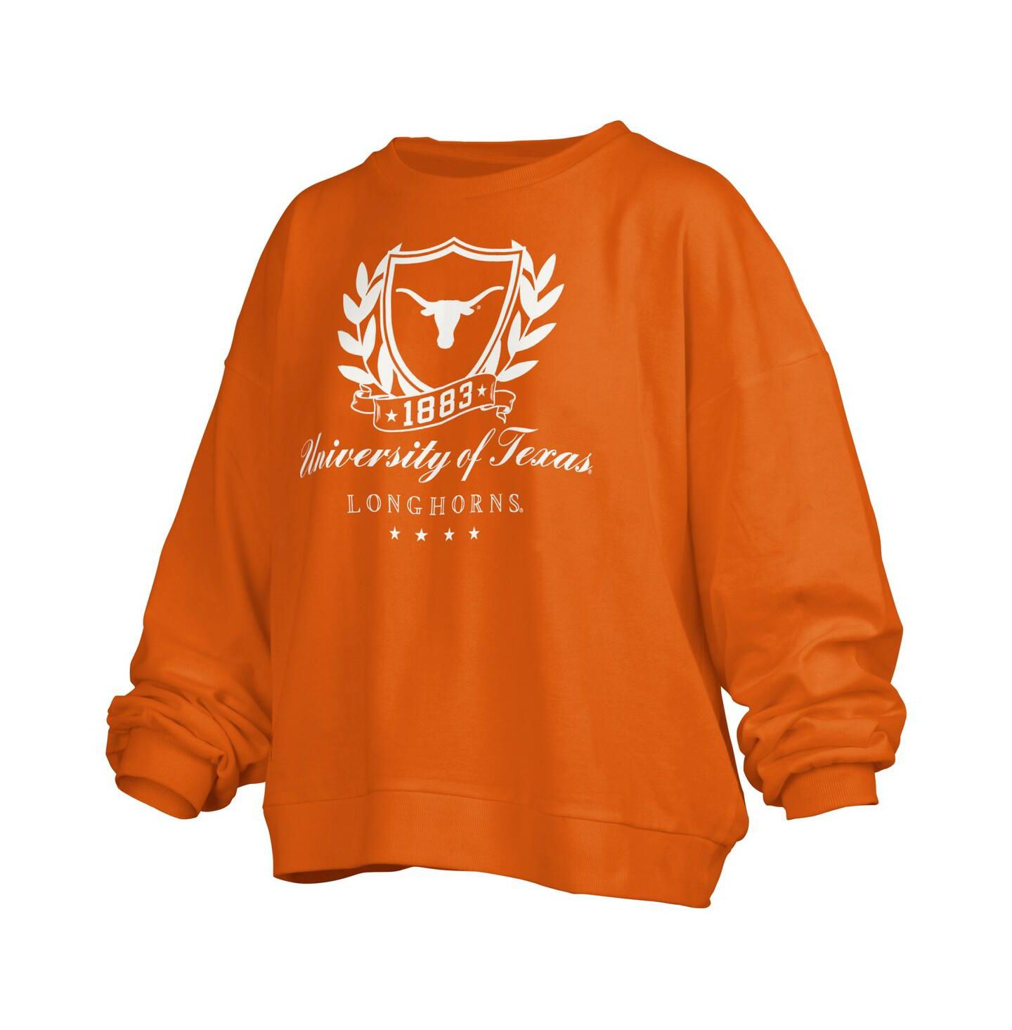 Женская толстовка Pressbox Texas Orange Texas Longhorns Big Aug Script Janice Oversized Pullover — фото 3