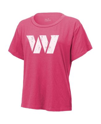 Women's Jayden Daniels Pink Washington Commanders Name Number T-Shirt