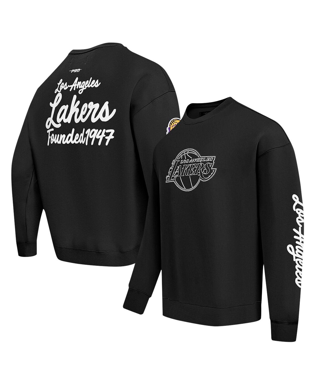 Shop Pro Standard Men's Black Los Angeles Lakers Paint The City Pullover Sweatshirt