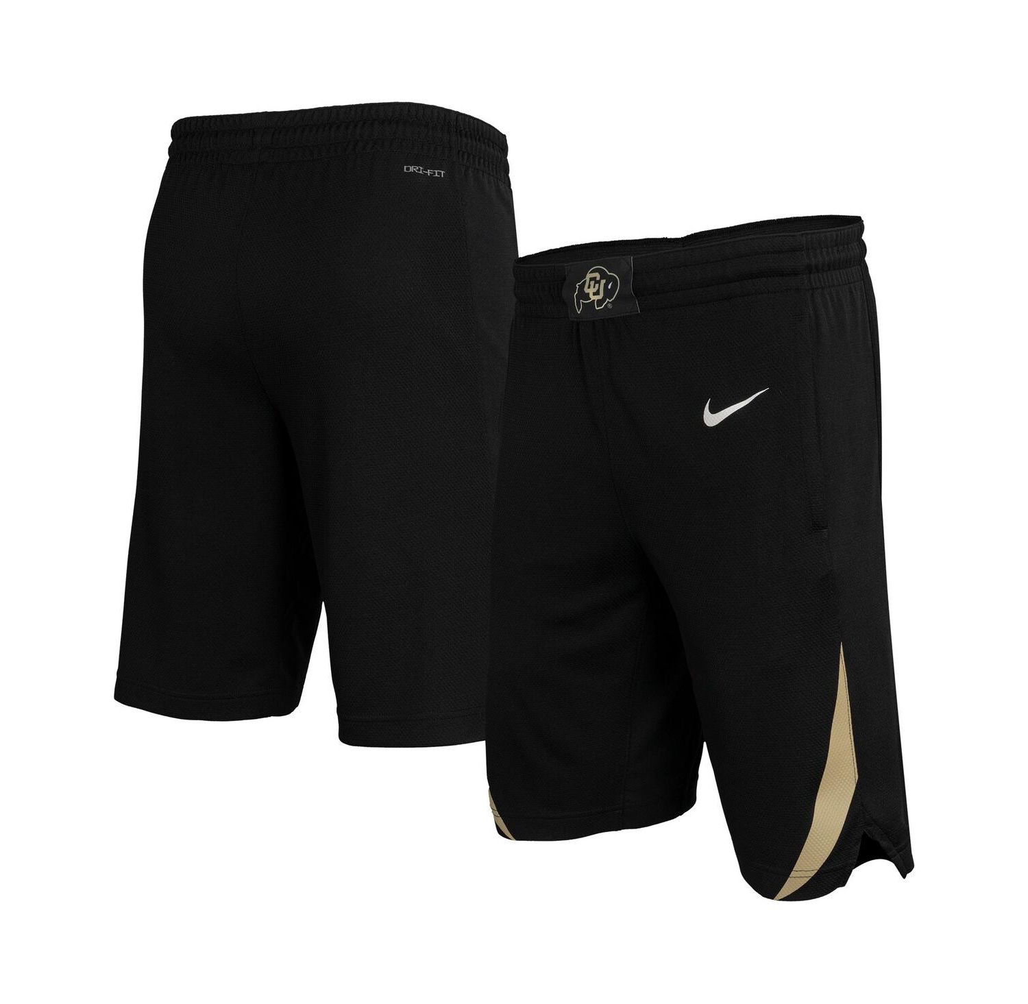 Men's Black Colorado Buffaloes Replica Performance Basketball Shorts