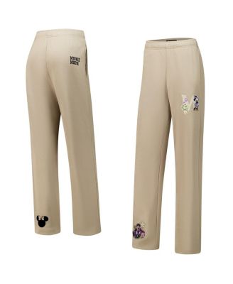 Freeze Max - Women's  Tan Disney Minnie Flowers Straight Leg Sweatpants