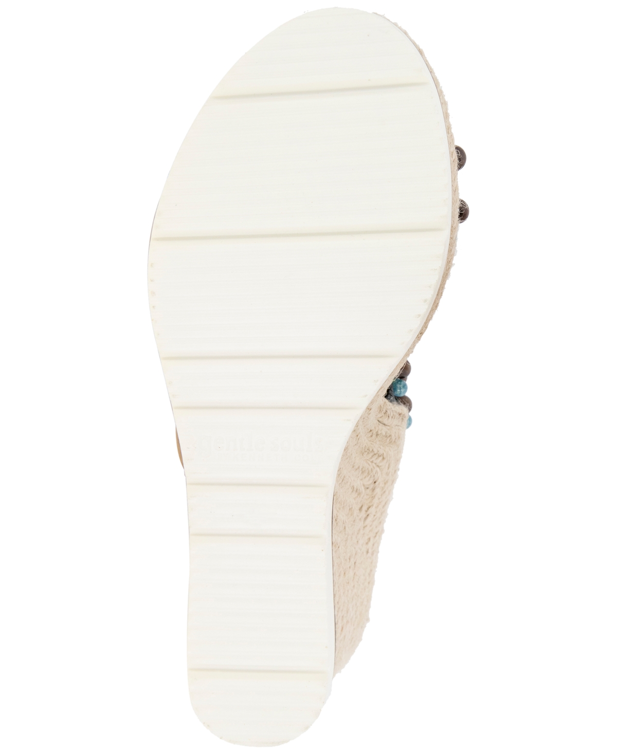 GENTLE SOULS WOMEN'S EVORA BEADED WEDGE SANDALS 