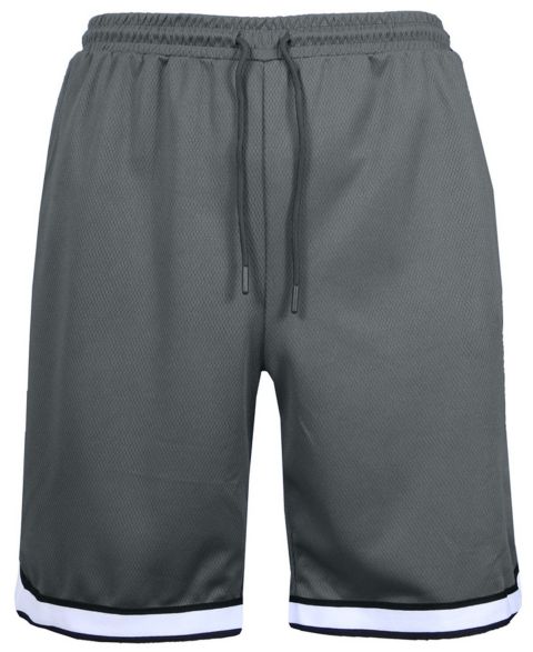 Мужские шорты Galaxy By Harvic Premium Active Moisture Wicking Workout Mesh Shorts with Trim, цвет: Угольный