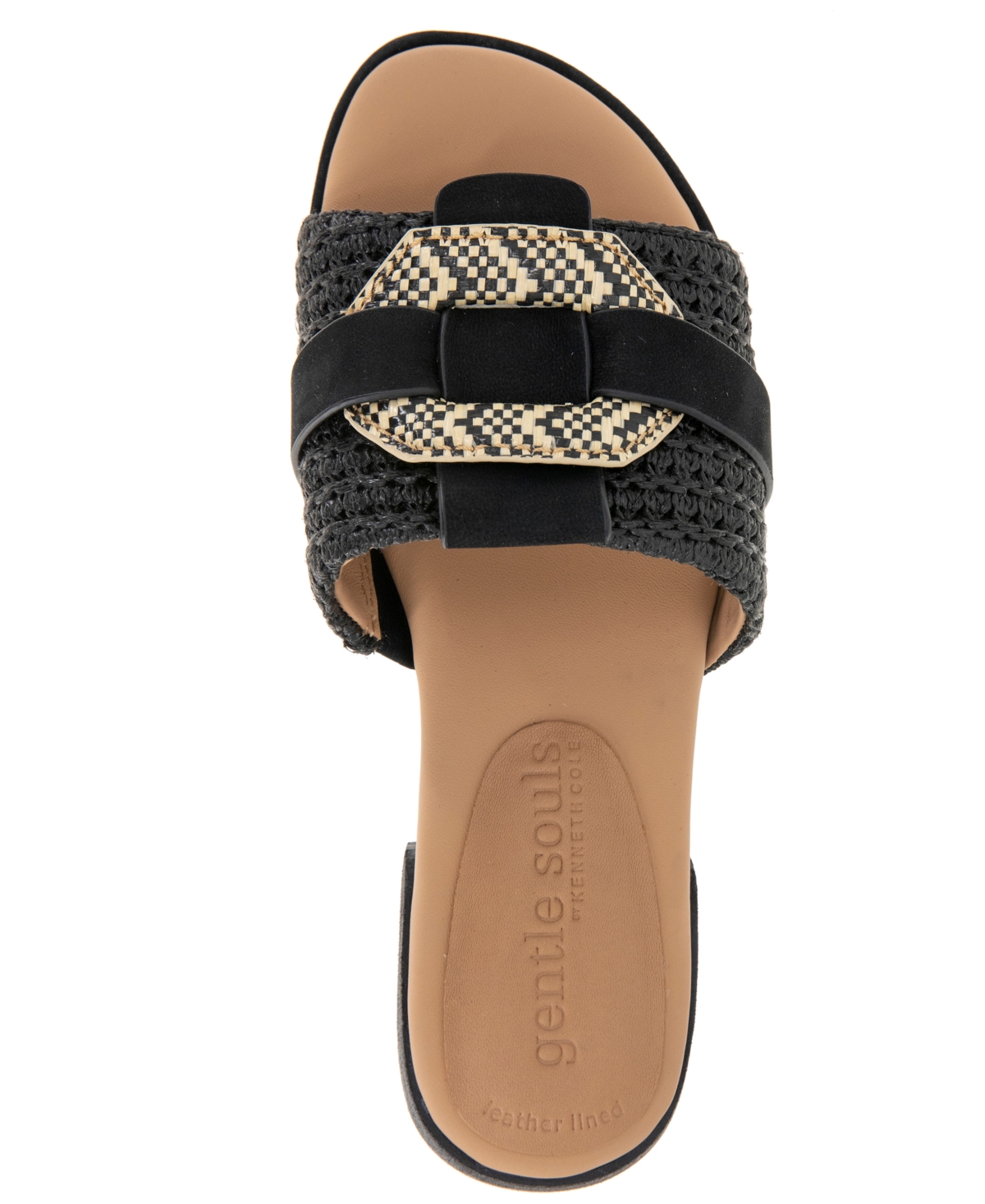 GENTLE SOULS WOMEN'S HUDSON MIXED-MEDIA FLAT SANDALS 