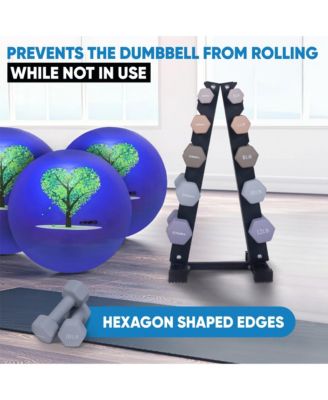 Earthtone Dumbbell Kit With Stand