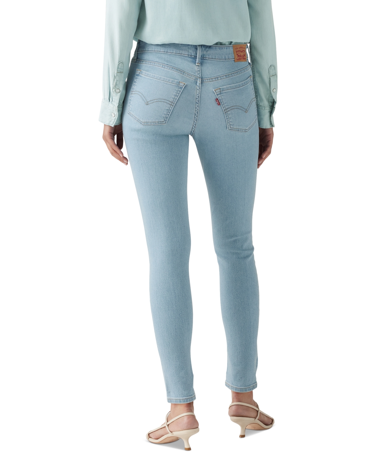 Levi's Women's 711 Mid Rise Stretch Skinny Jeans In Eternal Indigo Light