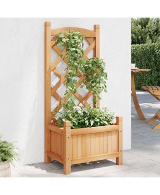 Solid fir wood Medium Planter Rectangular