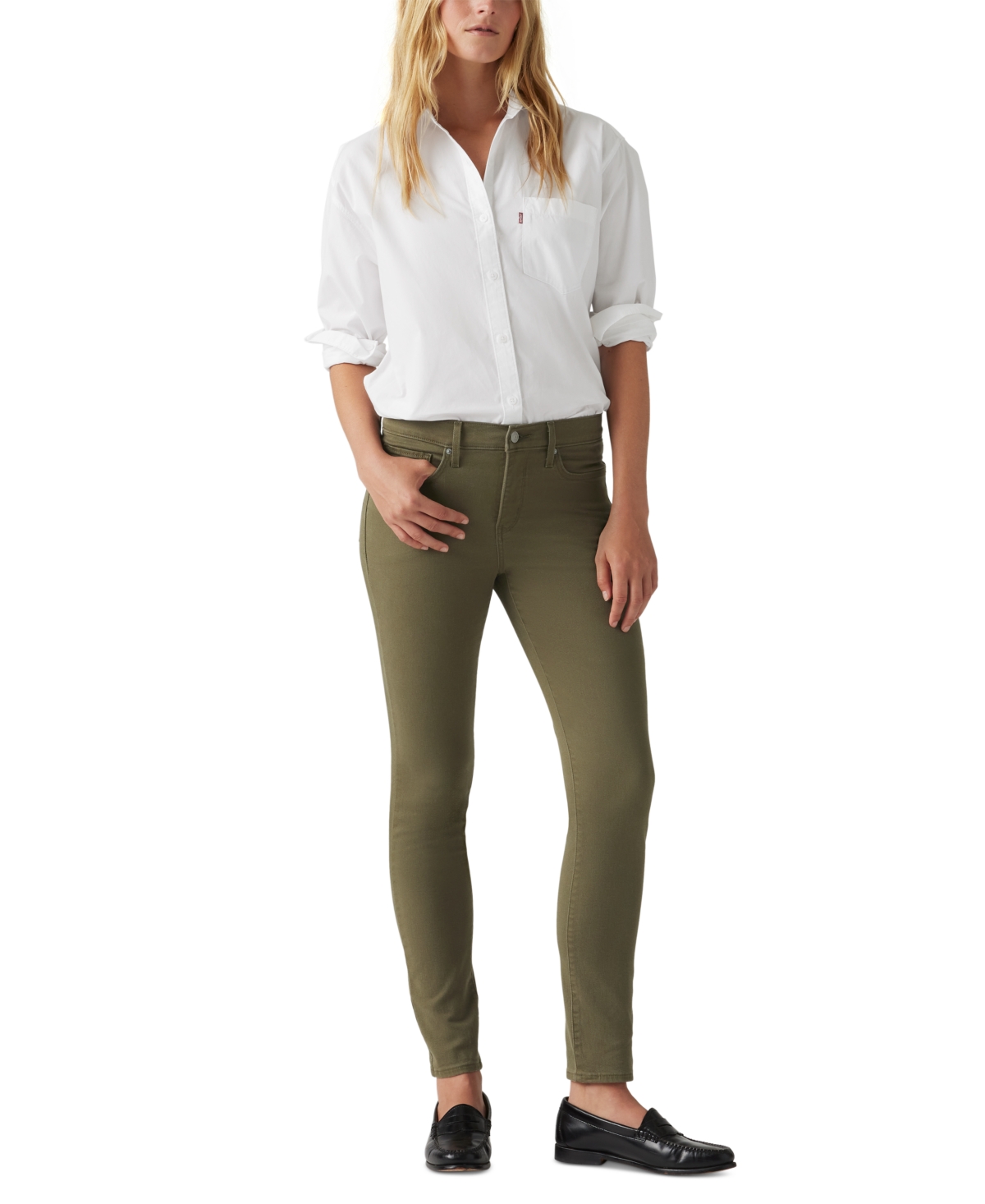 Levi's Women's 311 Mid-rise Shaping Skinny Jeans In Ivy Green