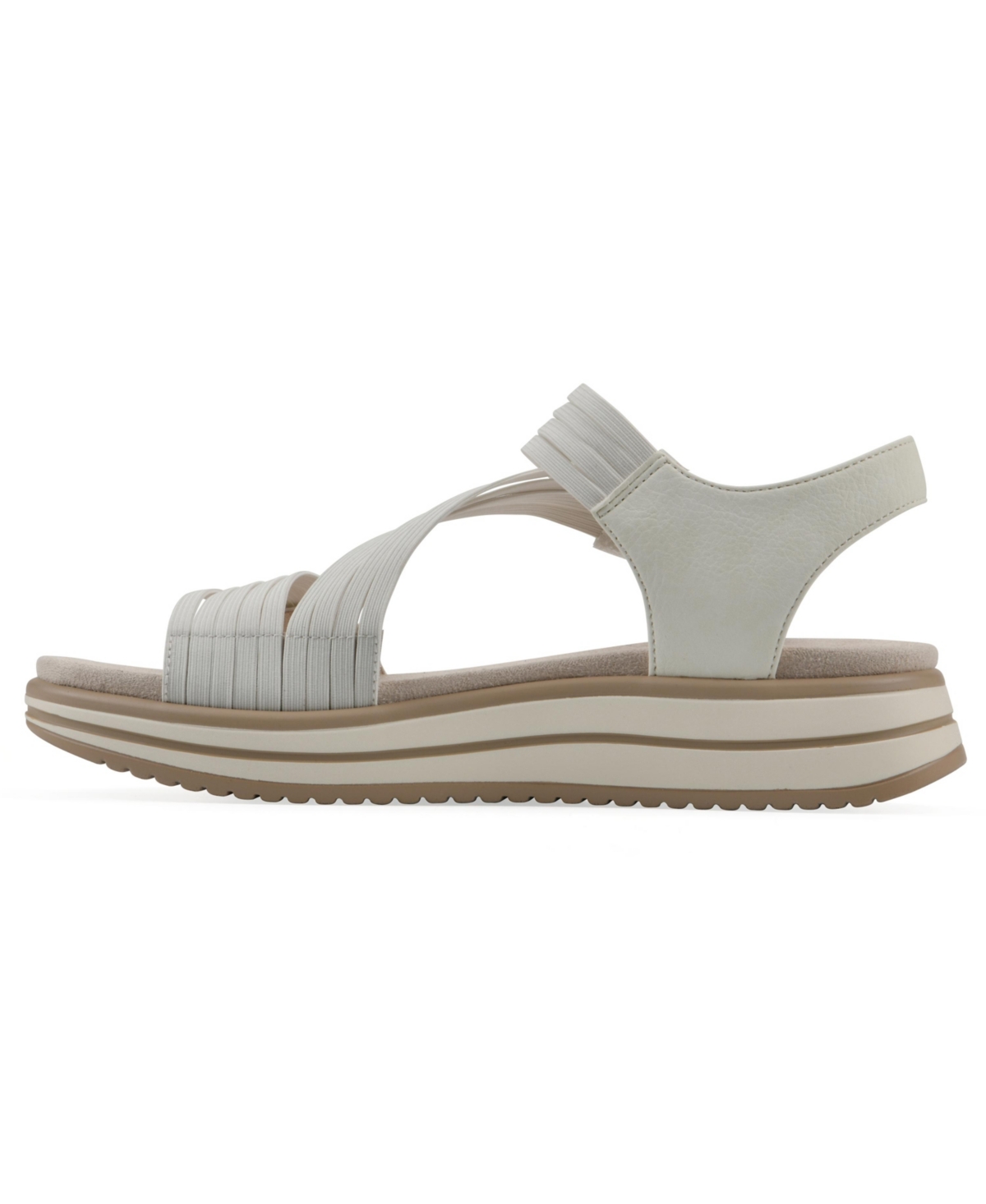 Cliffs By White Mountain Hapford Sandal In White Nubuck