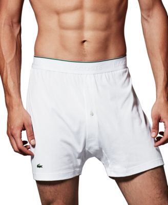 lacoste cotton knit boxers