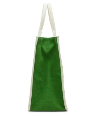 Queen of The Green Canvas Large Tote Bag