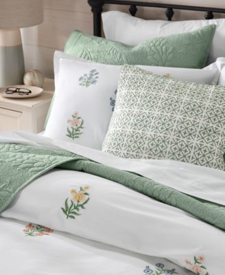 Bouquet Embroidery 3-Pc. Comforter Set, Full/Queen, Exclusively at Macy's