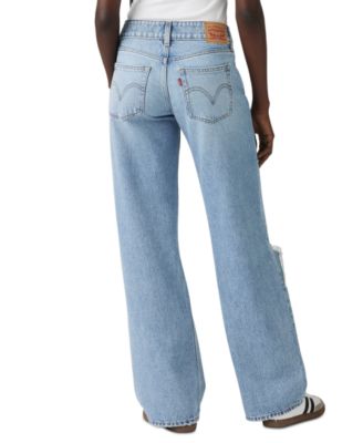 Women's Super-Low Double-Button Relaxed-Fit Denim Jean