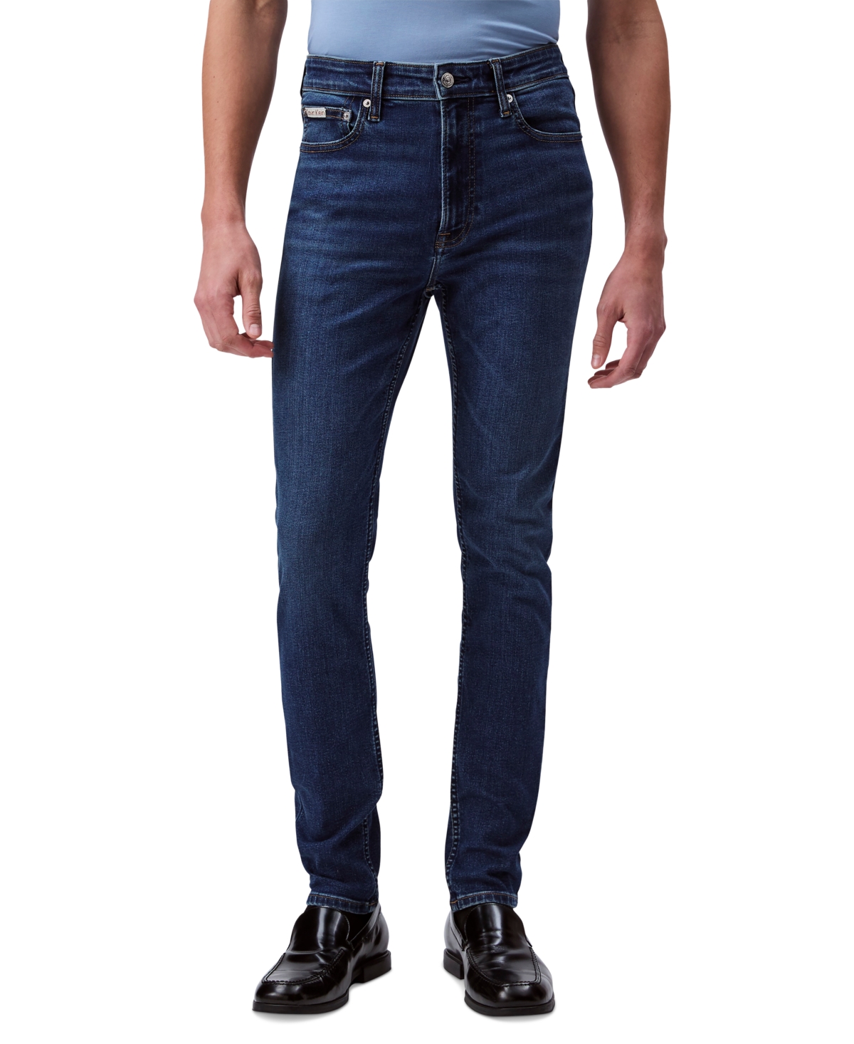 Calvin Klein Men's Skinny-fit Jeans In Oil Slick