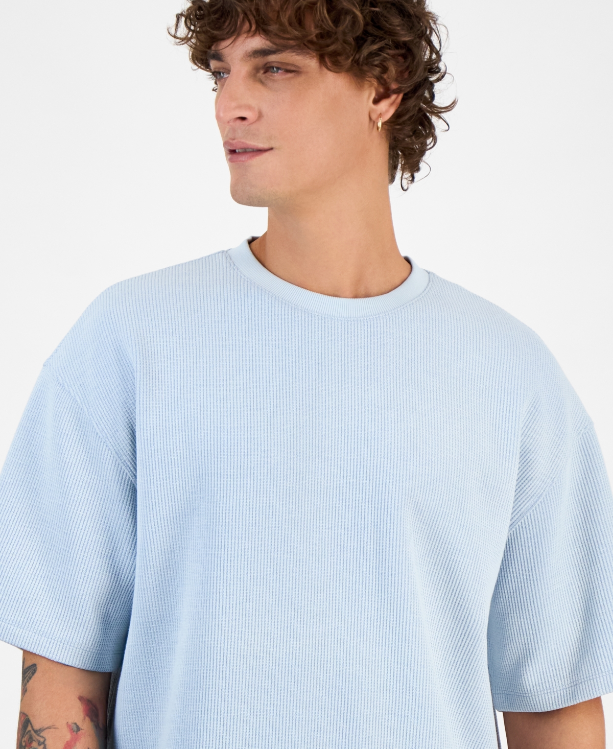 Hugo by Hugo Boss Men's Relaxed-Fit Crewneck Shirt