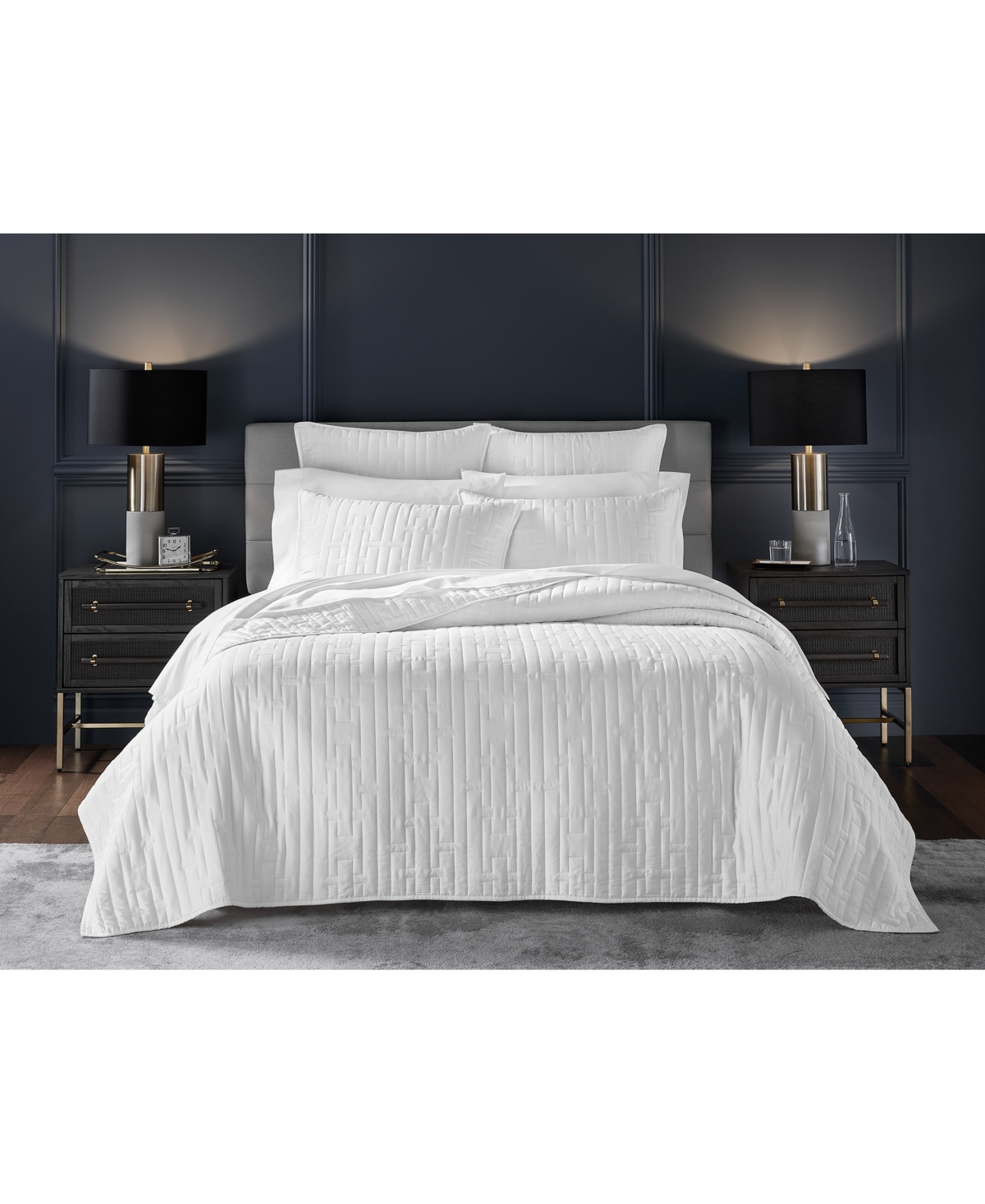 HOTEL COLLECTION CHAIN LINKS COVERLET SET, KING, EXCLUSIVELY AT MACY'S 