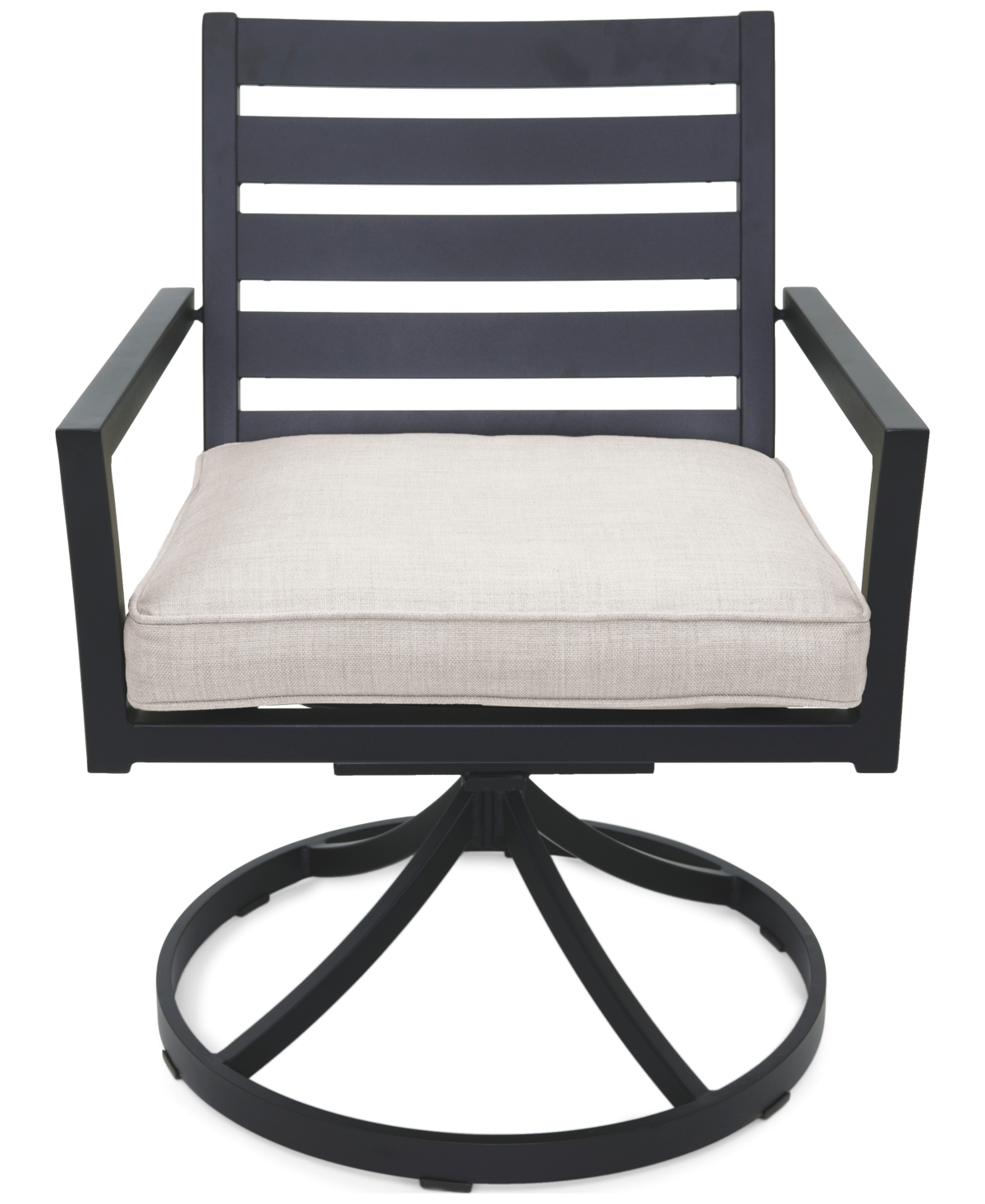 Agio Astaire Outdoor 7-pc Dining Set (84x42" Table + 4 Dining Chairs + 2 Swivel Chairs), Created For Macy In Pearl White