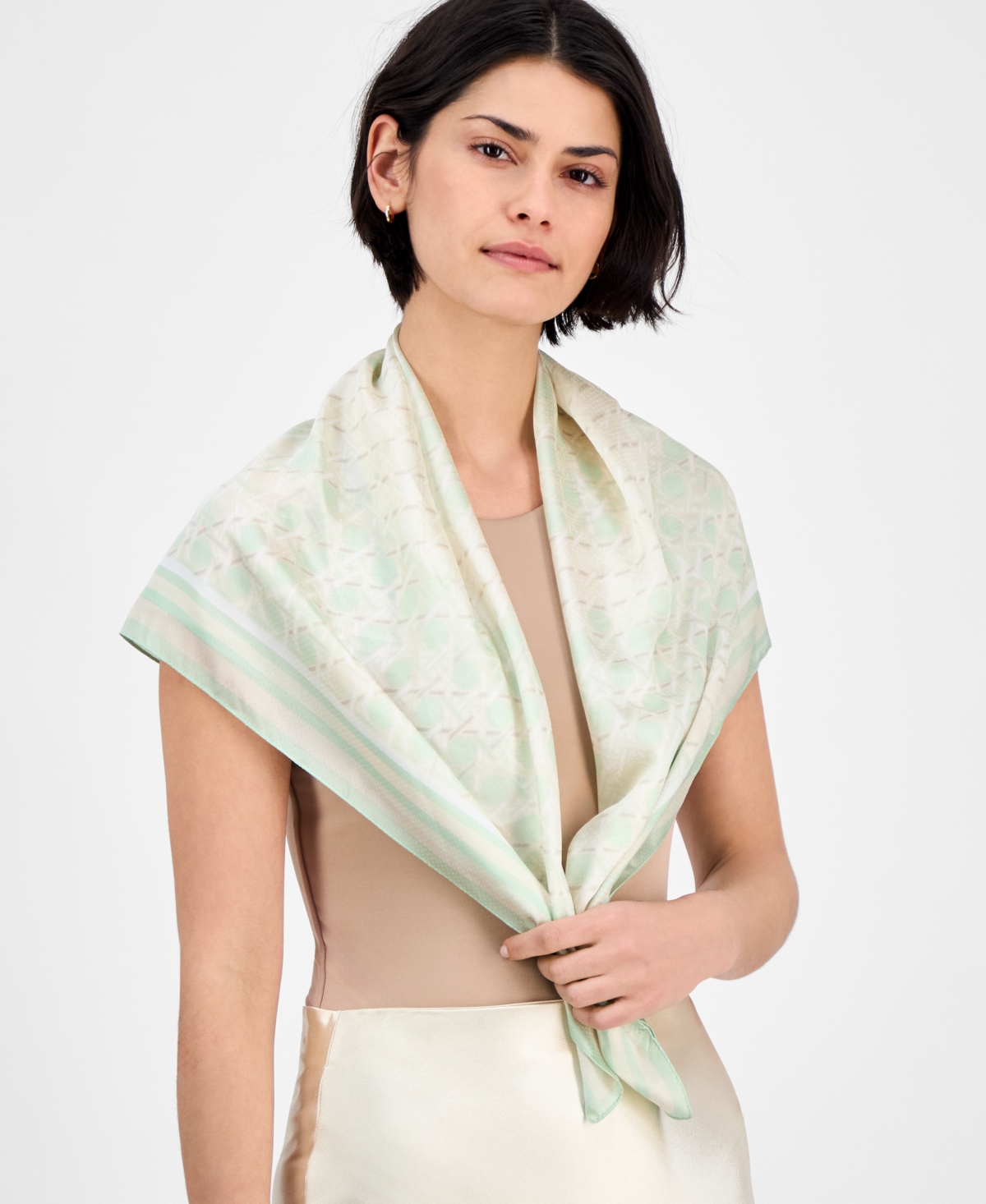 GIANI BERNINI TEXTURED PRINTED SQUARE SCARF, EXCLUSIVELY AT MACY'S 