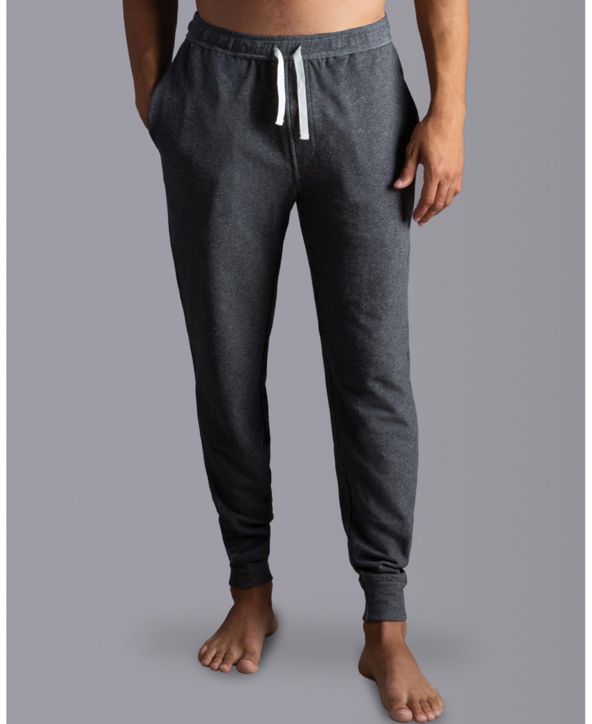Men's Absolute Stretch French Terry Lounge Pant - Heather charcoal