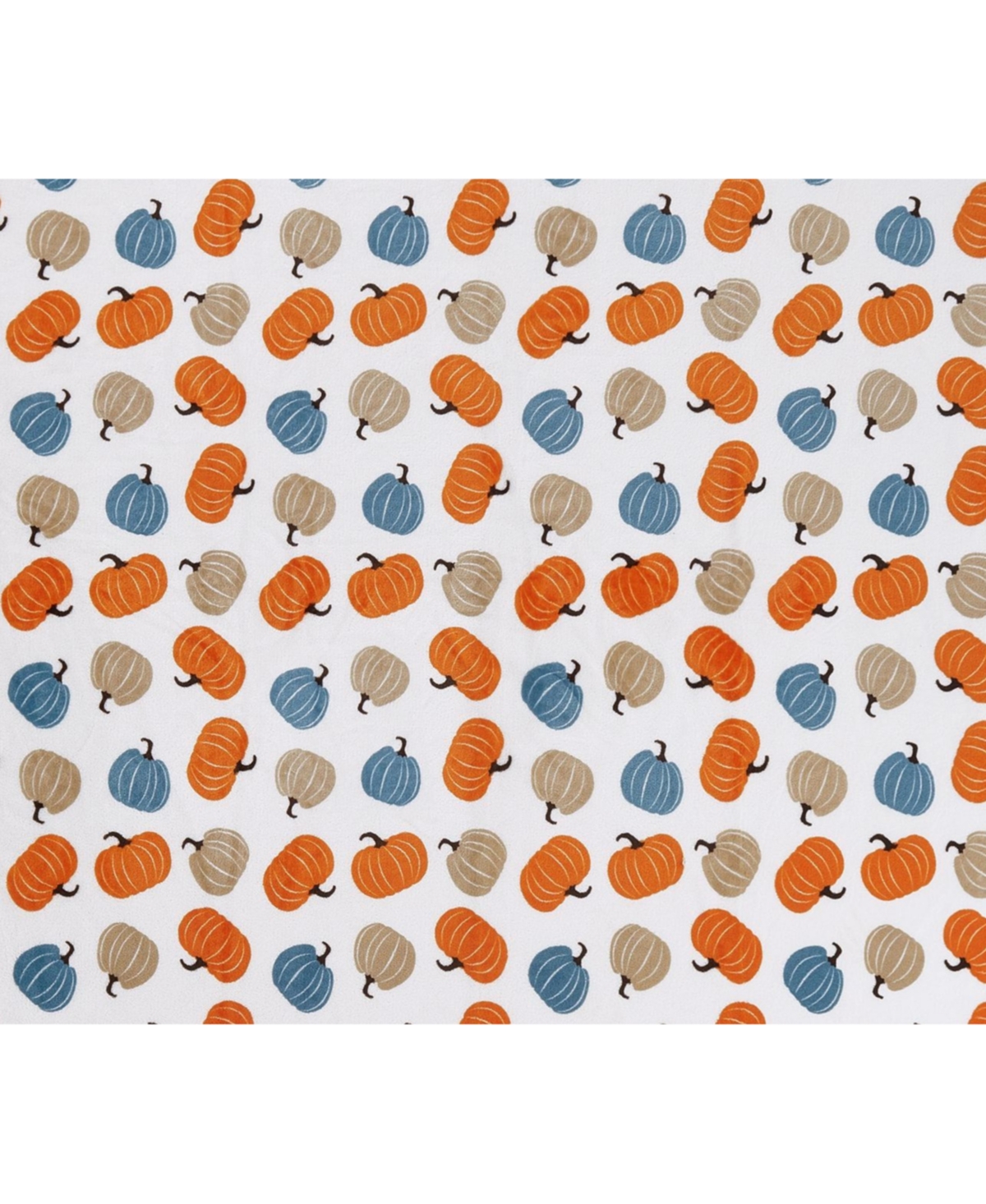 Kate Aurora Autumn Shabby Harvest Multi Pumpkins Ultra Soft & Plush Oversized Fall Accent Throw Blanket - 50 in. W x 70 in. L