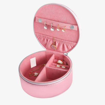 Round Zip Around Jewelry Travel Storage