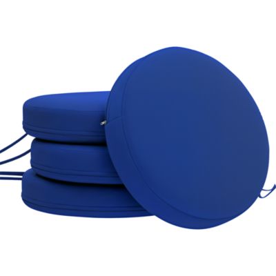 Round Indoor/Outdoor Chair Cushion Pads Set of 4