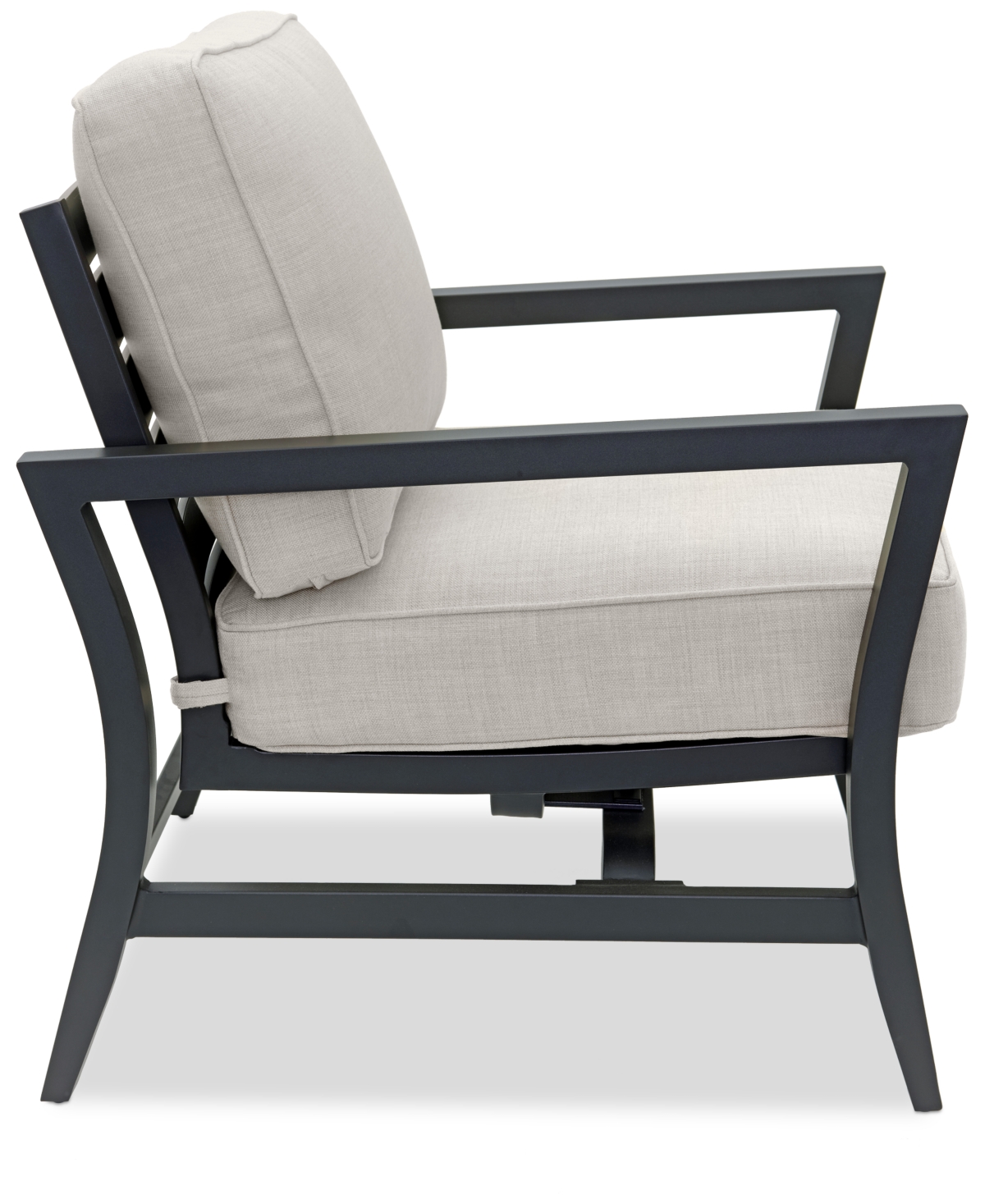 Agio Astaire Outdoor Rocker Club Chair In Pearl White