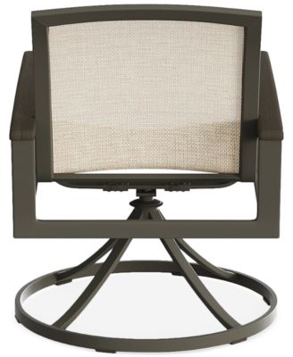 CLOSEOUT! Bartow Outdoor Dining Swivel Chair, Created for Macy's