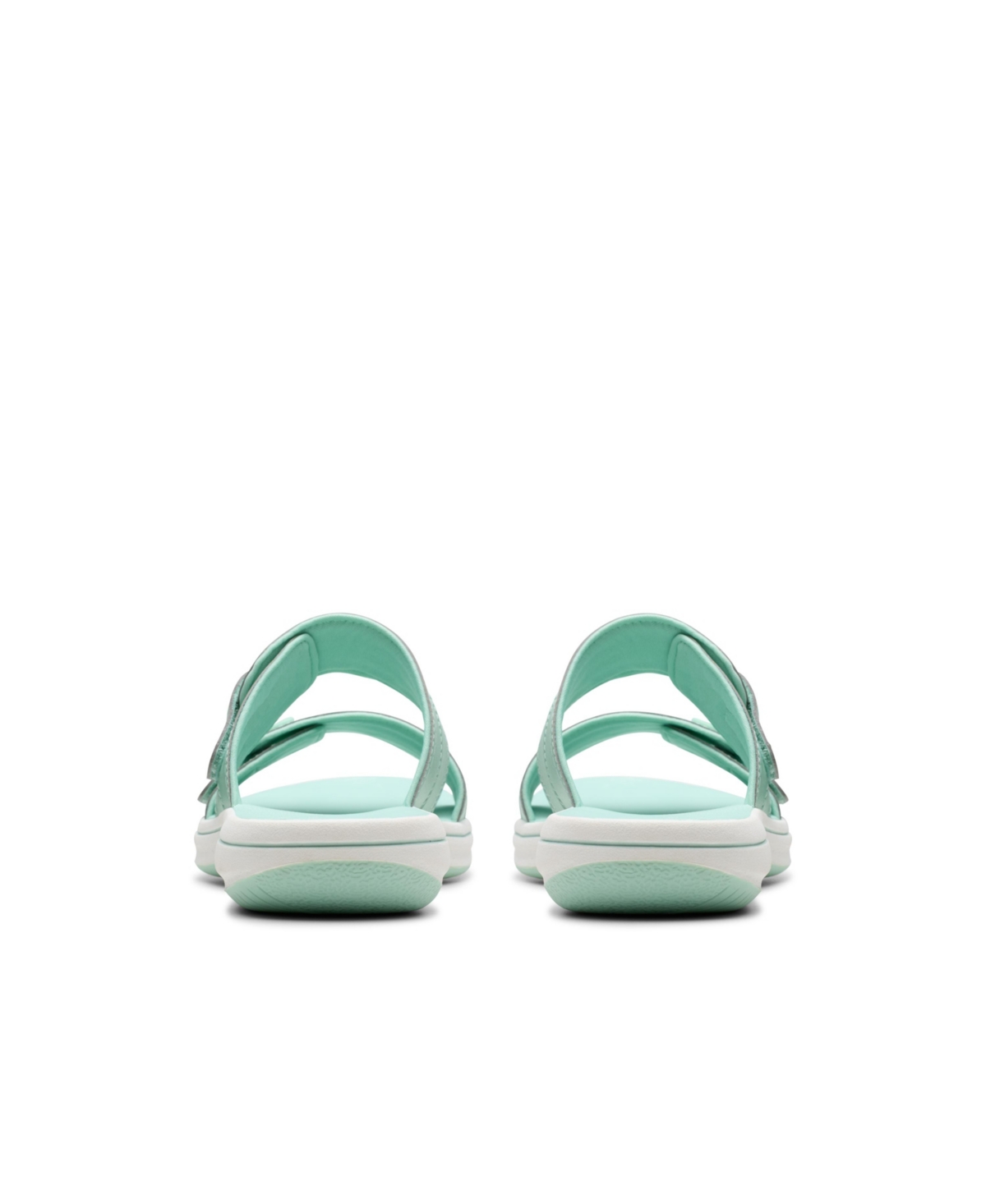 Shop Clarks Cloudsteppers Women's Breeze Maye Slip-on Sandals In Turquoise