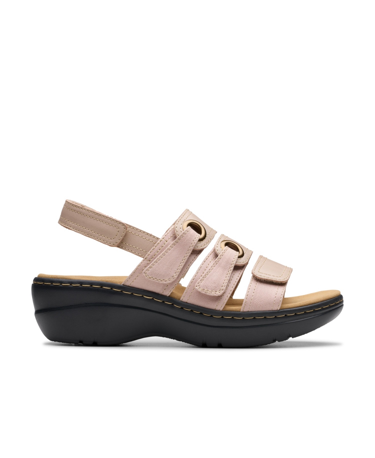 Clarks Collection Women's Merliah2 Bali Wedge Sandals In Sand Combi Leather