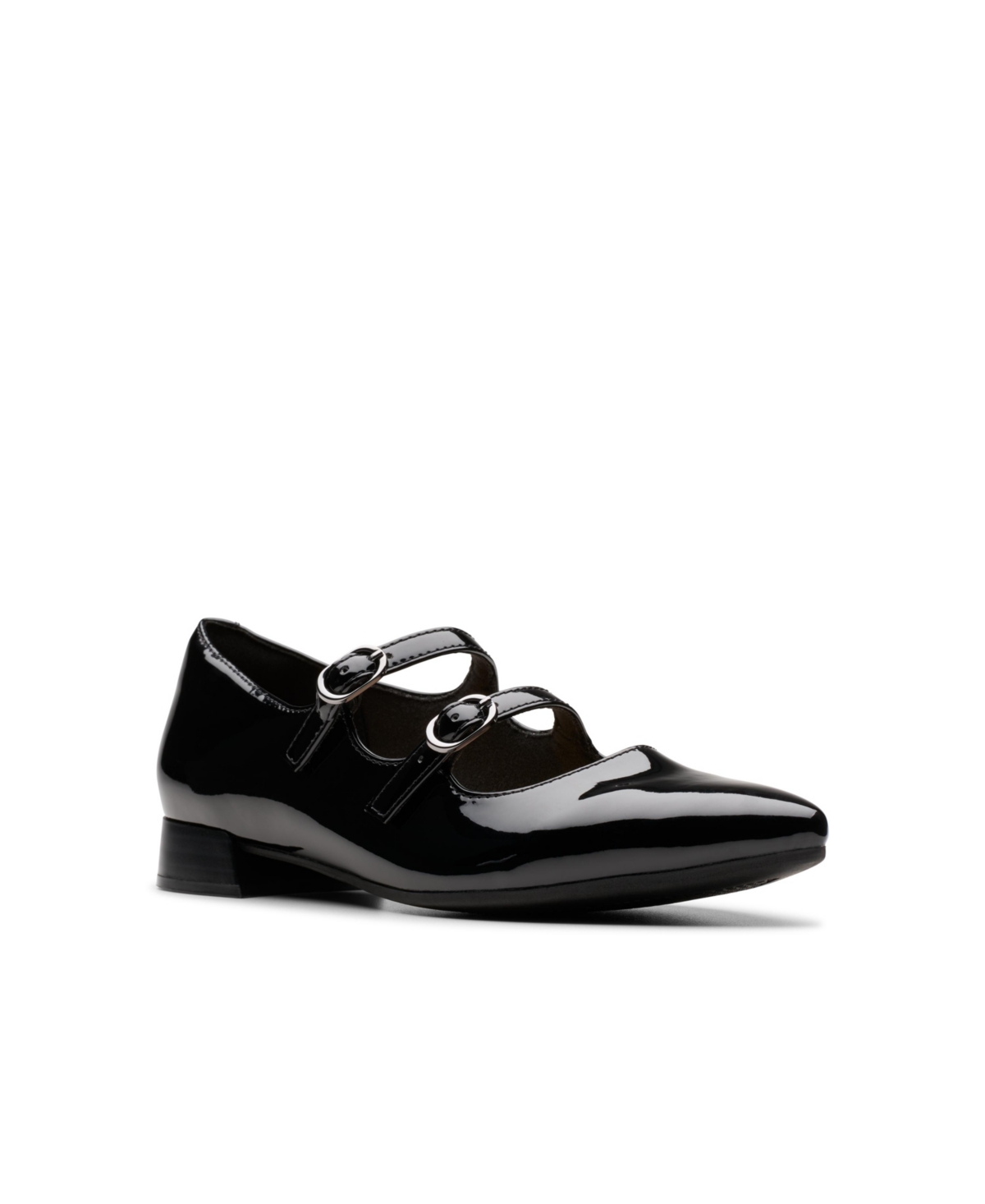 Clarks Collection Women's Natalyn Lane Pointy Toe Shoes In Black Patent