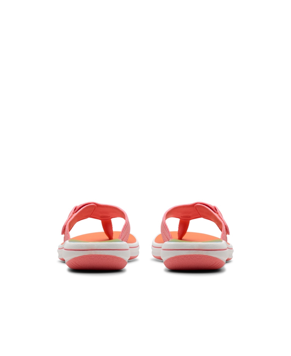 Shop Clarks Cloudsteppers Women's Breeze Reyna Sandals In Coral Ombre
