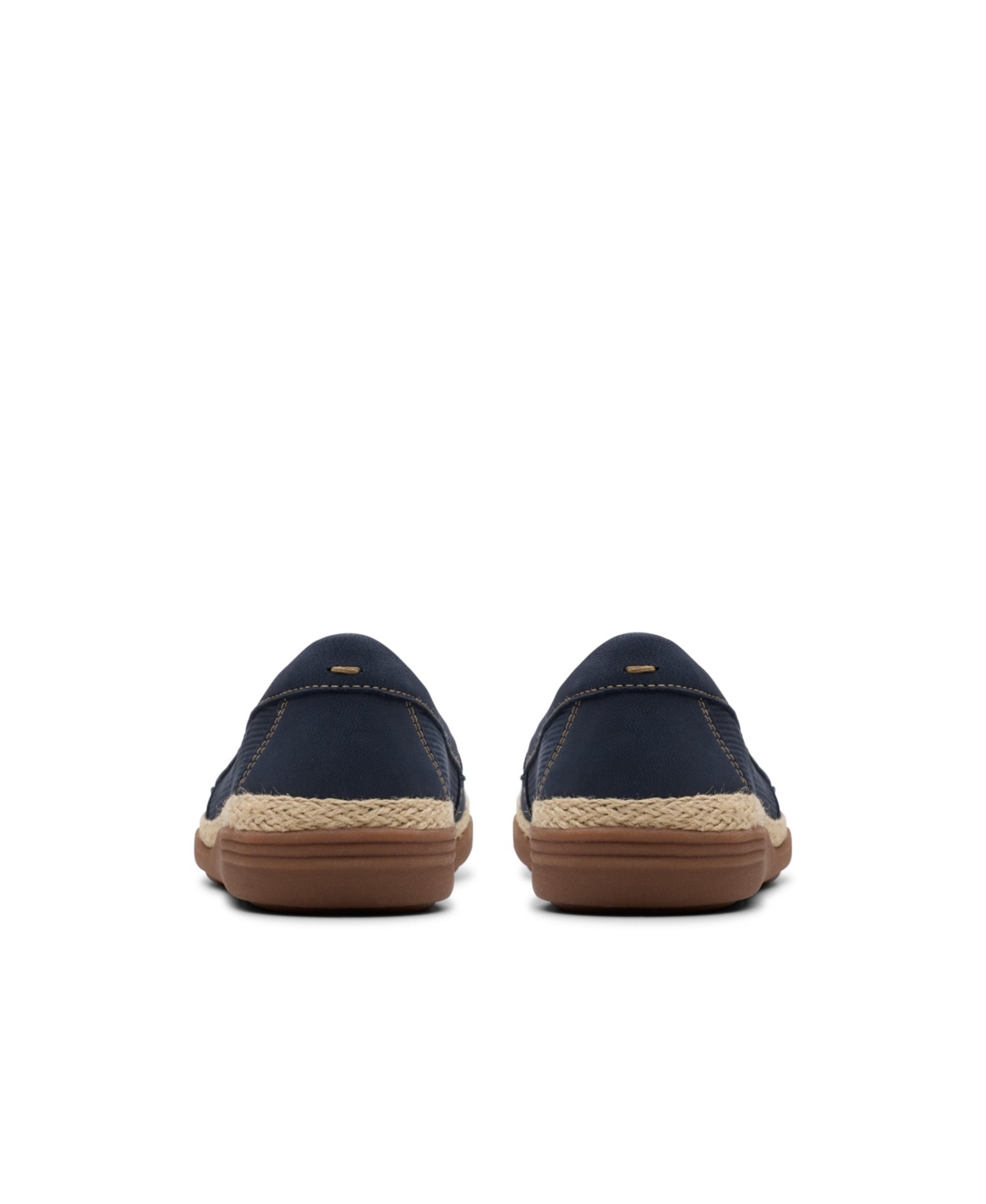 Clarks Collection Women's Elaina Echo Slip-on Shoes In Navy Nubuck