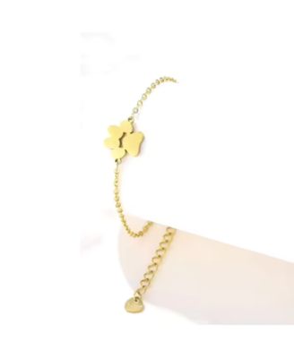 PurePaw Link Chain Paw Cutout Charm Bracelet