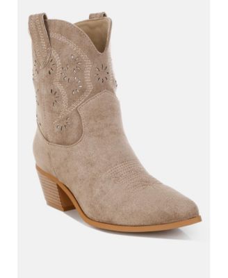 Womens Nigel Cut Out Detail Cowboy Boots