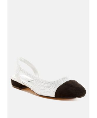 Womens Rerita Rhinestone-Studded Glitter Sandals