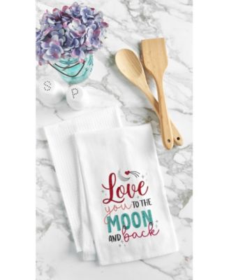 Valentine's Day "Love You To The Moon And Back" Kitchen Dishtowel