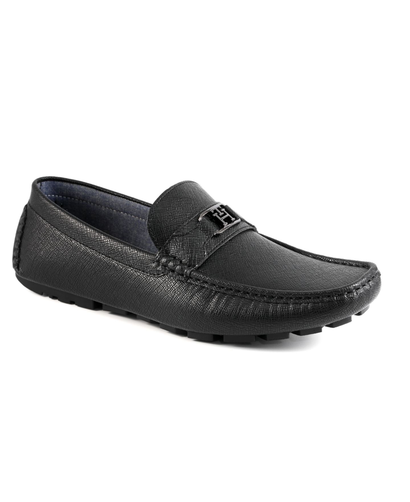 Мужские туфли Tommy Hilfiger Attle Moc Toe Driving, цвет: Чёрный — фото 1