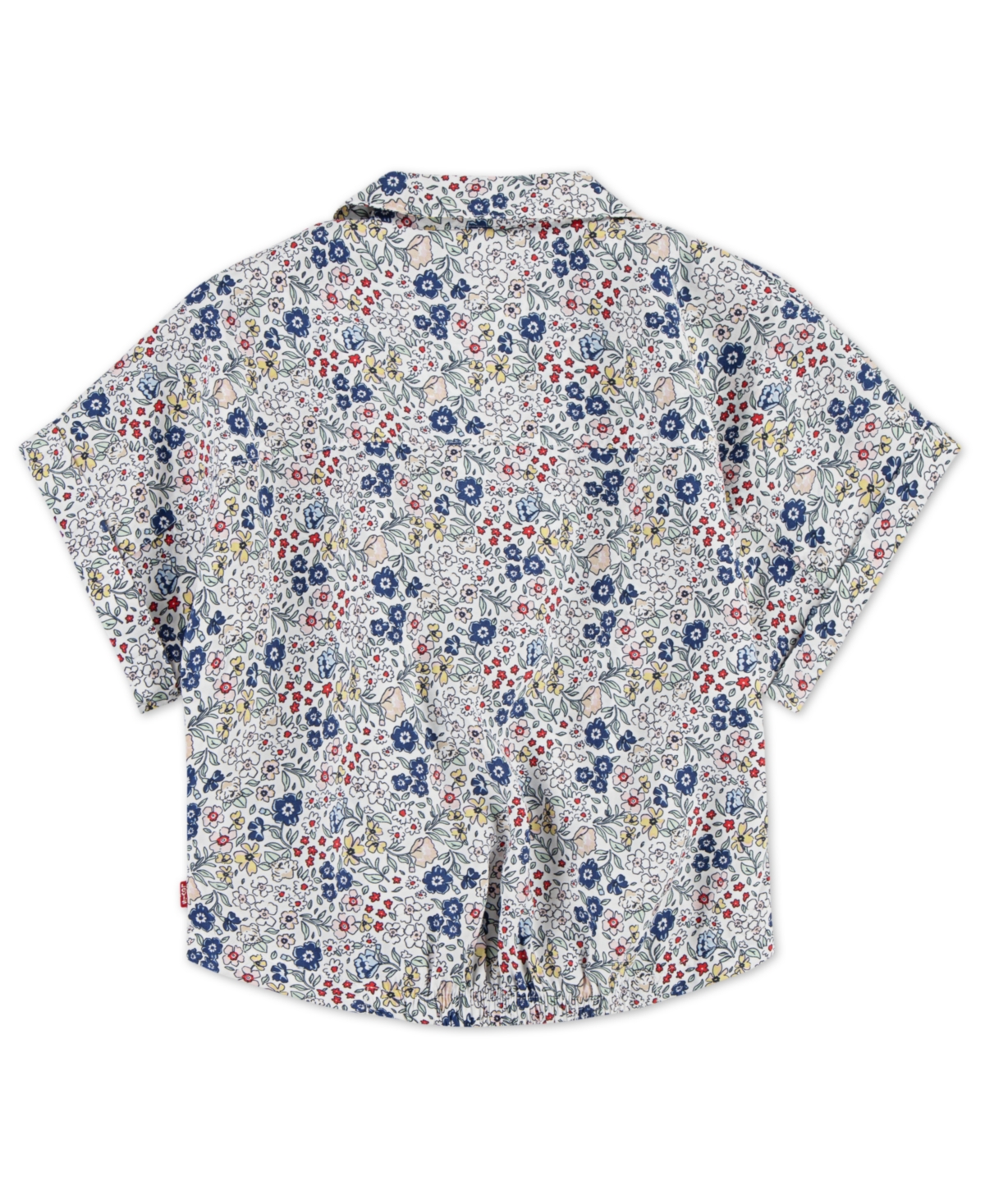 LEVI'S BIG GIRLS FLORAL TWIST BUTTON UP TOP 