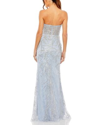 Women's Strapless Embellished Gown